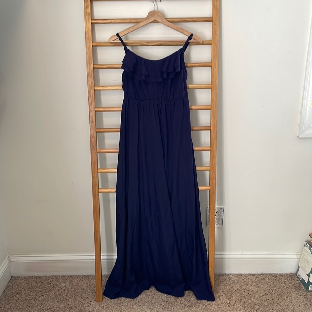 Attention Empire Waist Maxi Dress